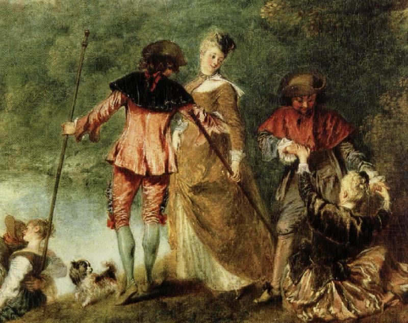 Jean antoine Watteau avfarden till kythera china oil painting image